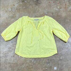 Loft peasant Yellow Top with 3/4 sleeves
Size: MP